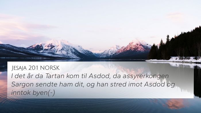 Jesaja 20:1 NORSK Bible Verse Image