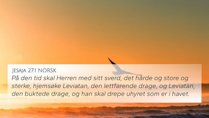 Jesaja 27:1 NORSK Bible Verse Image