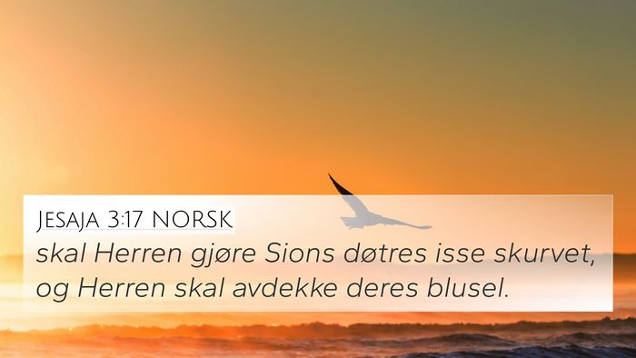 Jesaja 3:17 NORSK Bible Verse Image