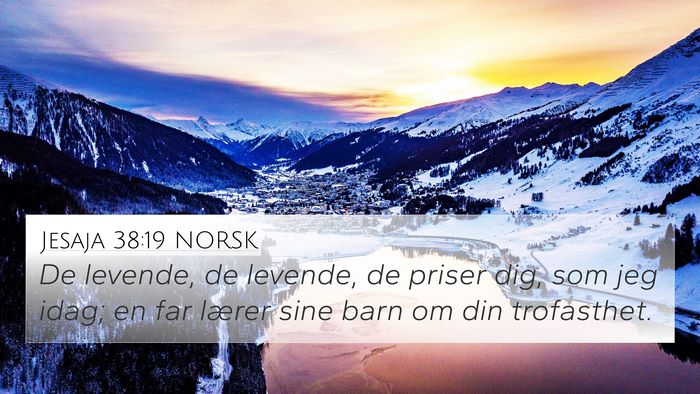 Jesaja 38:19 NORSK Bible Verse Image
