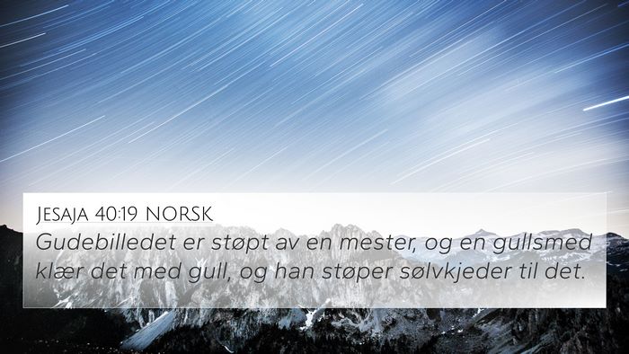 Jesaja 40:19 NORSK Bible Verse Image