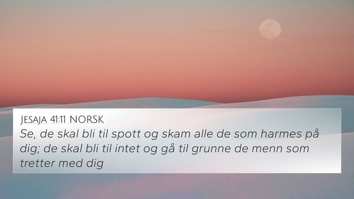 Jesaja 41:11 NORSK Bible Verse Image