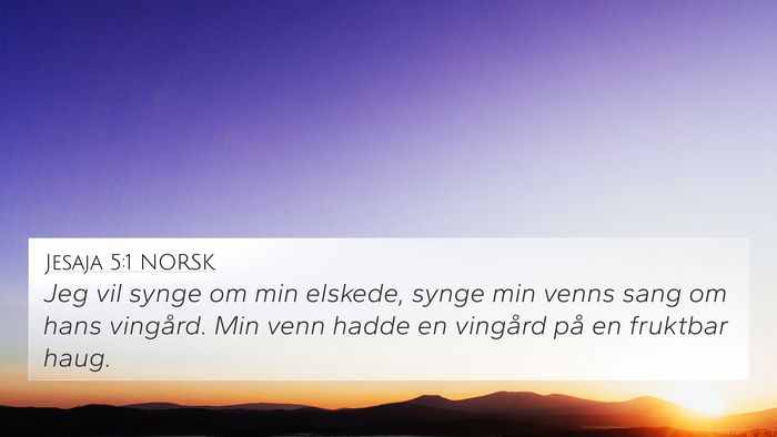 Jesaja 5:1 NORSK Bible Verse Image