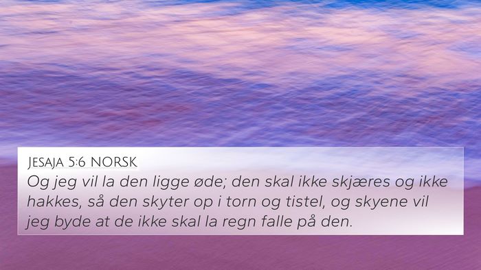 Jesaja 5:6 NORSK Bible Verse Image