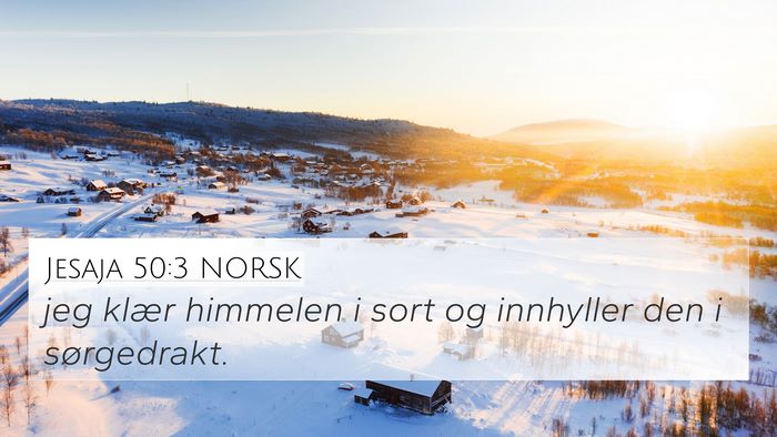 Jesaja 50:3 NORSK Bible Verse Image