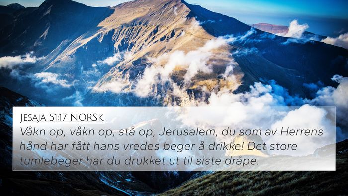 Jesaja 51:17 NORSK Bible Verse Image