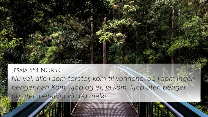 Jesaja 55:1 NORSK Bible Verse Image