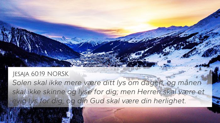 Jesaja 60:19 NORSK Bible Verse Image
