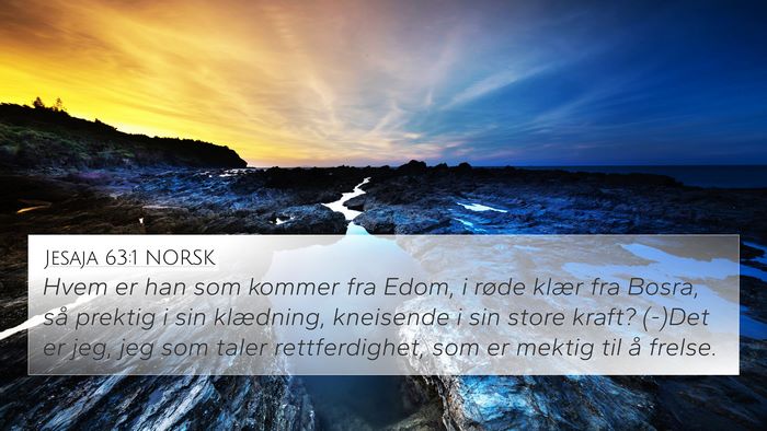 Jesaja 63:1 NORSK Bible Verse Image