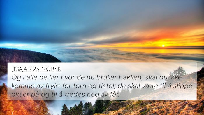 Jesaja 7:25 NORSK Bible Verse Image