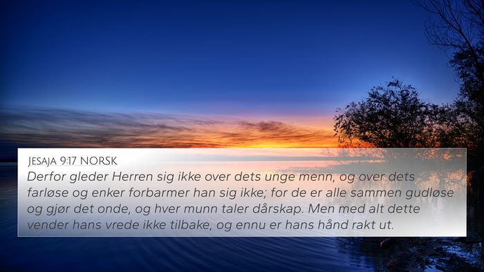 Jesaja 9:17 NORSK Bible Verse Image