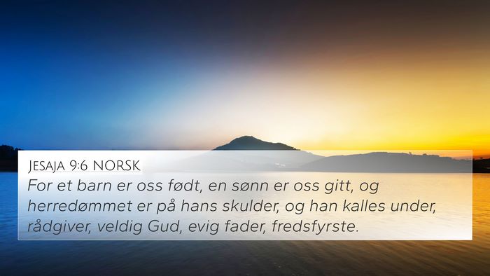 Jesaja 9:6 NORSK Bible Verse Image
