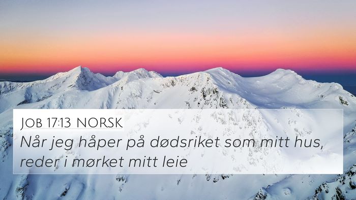 Job 17:13 NORSK Bible Verse Image