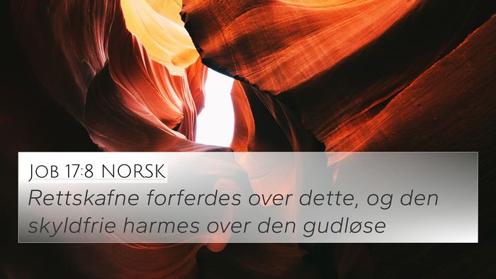 Job 17:8 NORSK Bible Verse Image