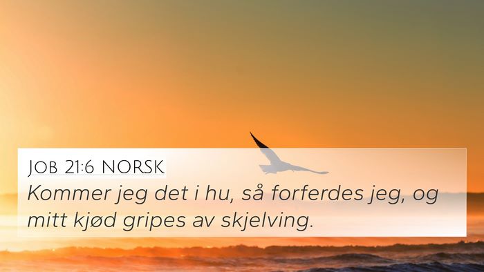 Job 21:6 NORSK Bible Verse Image