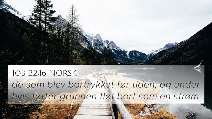 Job 22:16 NORSK Bible Verse Image