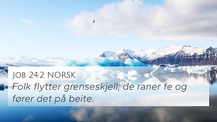 Job 24:2 NORSK Bible Verse Image