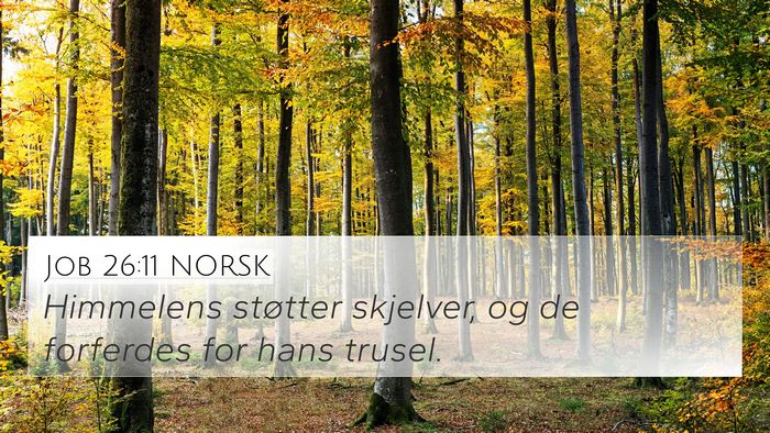 Job 26:11 NORSK Bible Verse Image