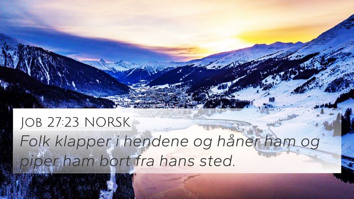 Job 27:23 NORSK Bible Verse Image