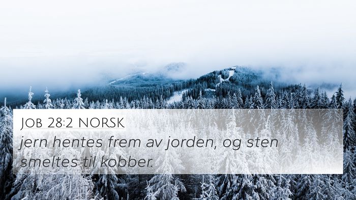 Job 28:2 NORSK Bible Verse Image