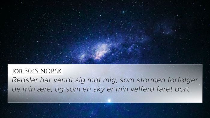 Job 30:15 NORSK Bible Verse Image