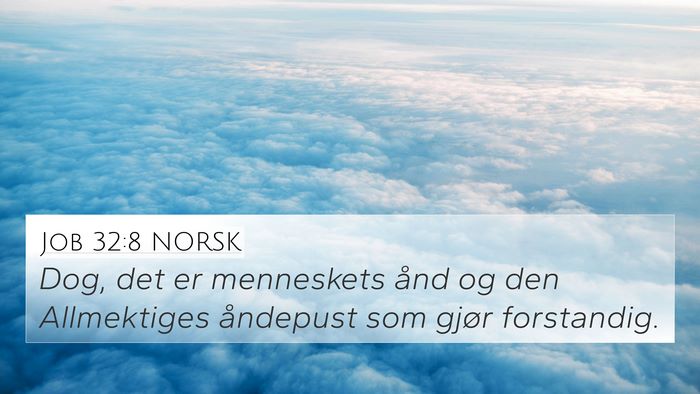 Job 32:8 NORSK Bible Verse Image