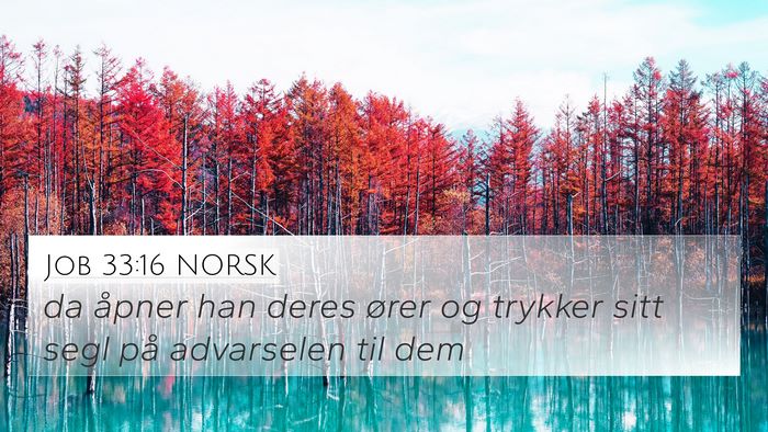 Job 33:16 NORSK Bible Verse Image