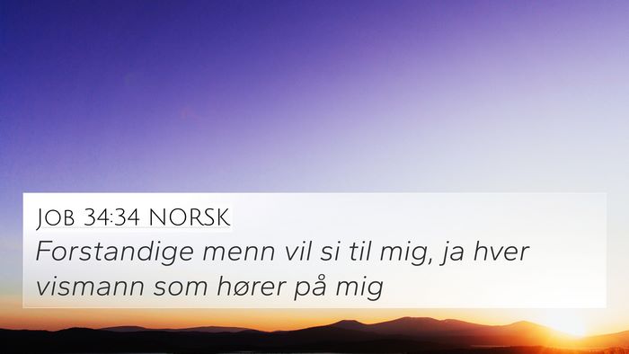Job 34:34 NORSK Bible Verse Image