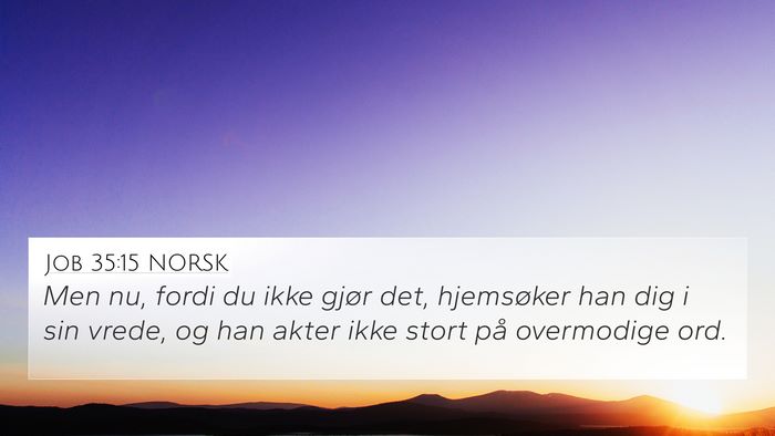 Job 35:15 NORSK Bible Verse Image