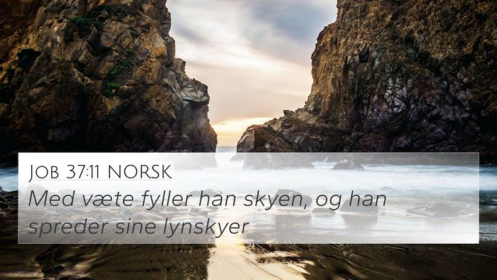 Job 37:11 NORSK Bible Verse Image