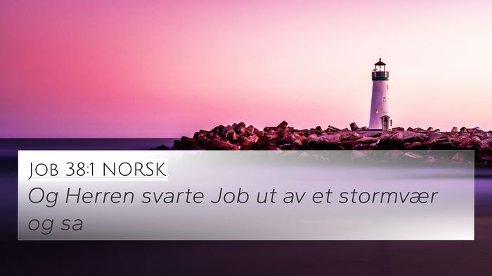 Job 38:1 NORSK Bible Verse Image