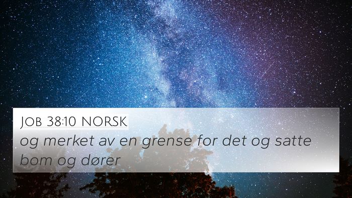 Job 38:10 NORSK Bible Verse Image