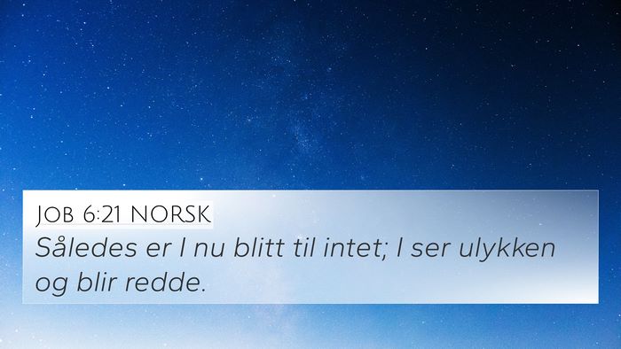 Job 6:21 NORSK Bible Verse Image