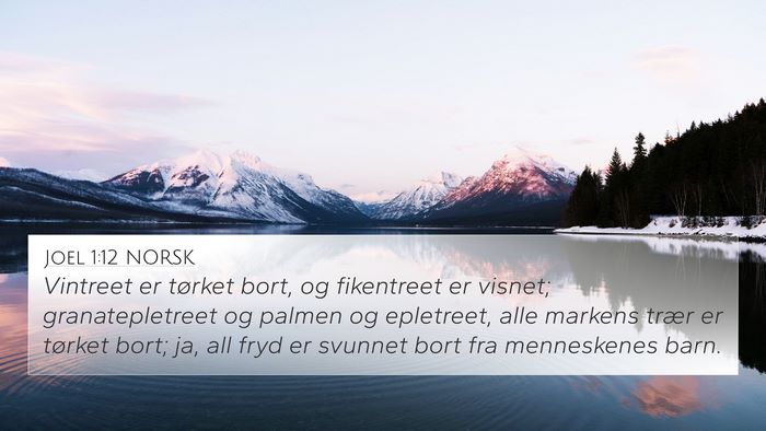 Joel 1:12 NORSK Bible Verse Image