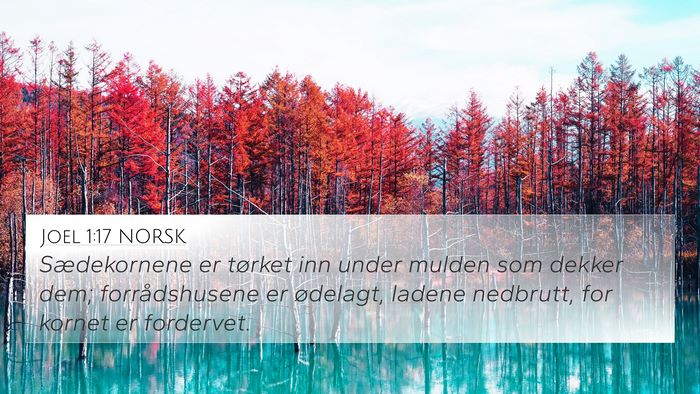 Joel 1:17 NORSK Bible Verse Image