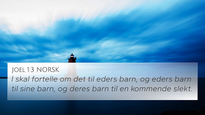 Joel 1:3 NORSK Bible Verse Image