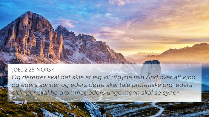 Joel 2:28 NORSK Bible Verse Image