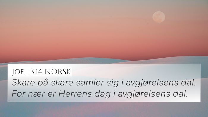 Joel 3:14 NORSK Bible Verse Image