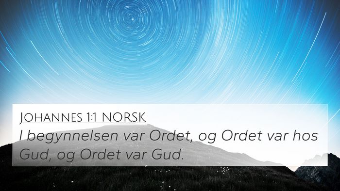 Johannes 1:1 NORSK Bible Verse Image