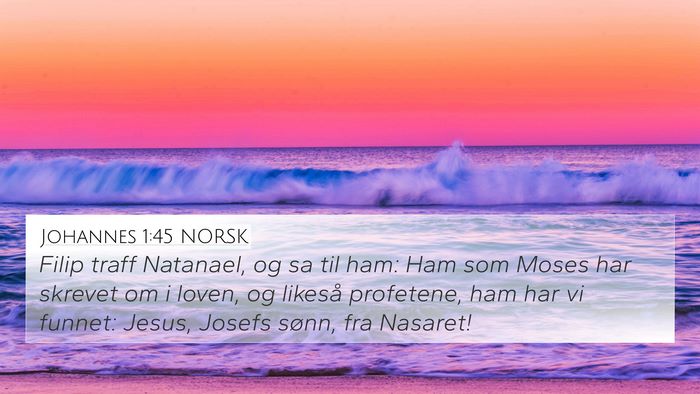 Johannes 1:45 NORSK Bible Verse Image
