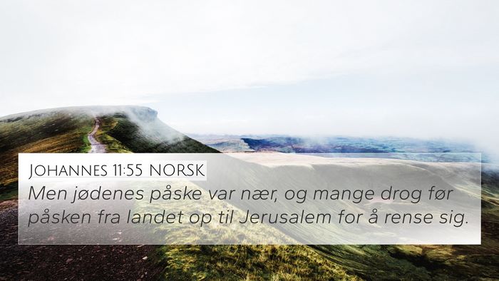 Johannes 11:55 NORSK Bible Verse Image