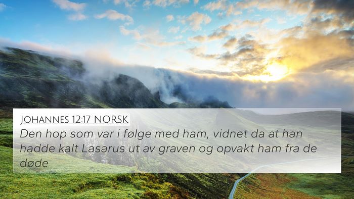 Johannes 12:17 NORSK Bible Verse Image