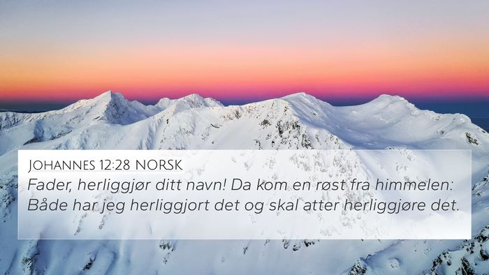 Johannes 12:28 NORSK Bible Verse Image