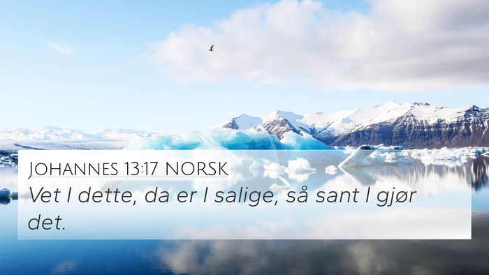 Johannes 13:17 NORSK Bible Verse Image