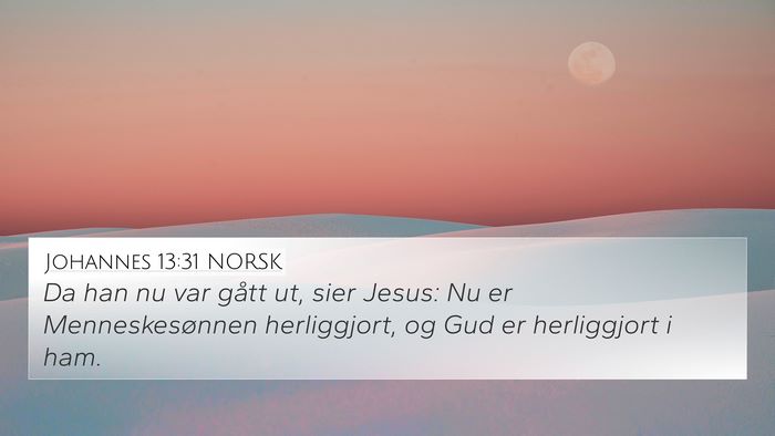 Johannes 13:31 NORSK Bible Verse Image