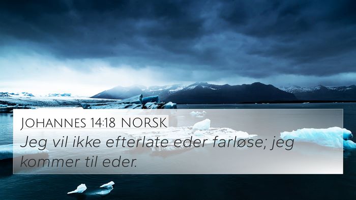 Johannes 14:18 NORSK Bible Verse Image