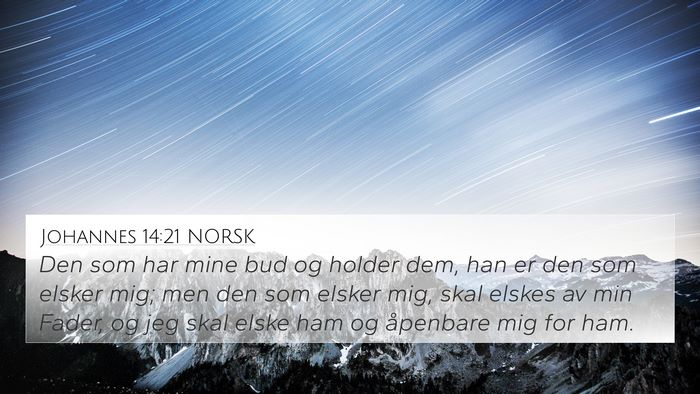 Johannes 14:21 NORSK Bible Verse Image