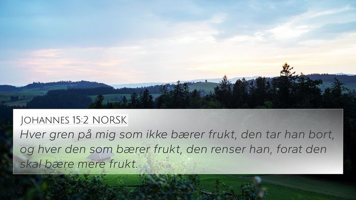 Johannes 15:2 NORSK Bible Verse Image