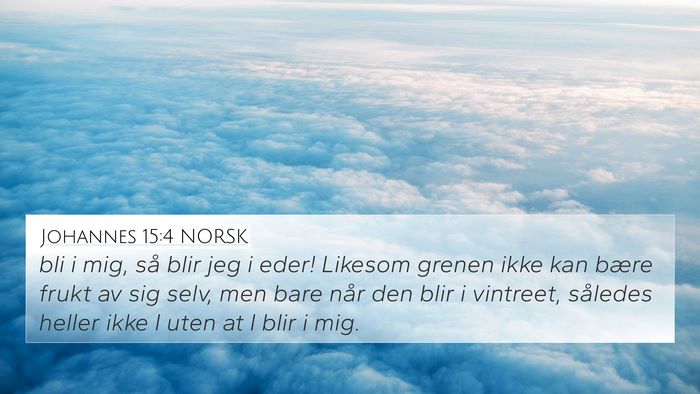 Johannes 15:4 NORSK Bible Verse Image