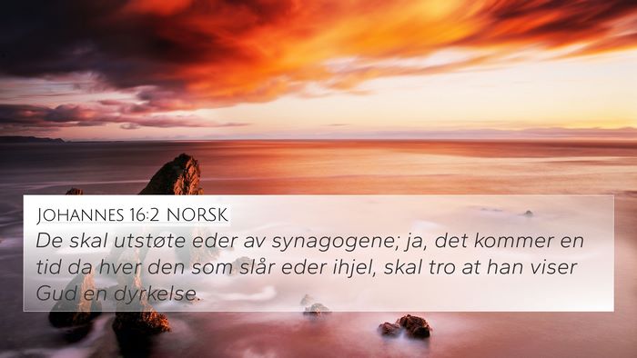 Johannes 16:2 NORSK Bible Verse Image